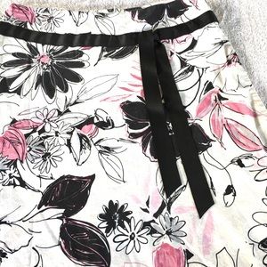SKIRT VTG by Speechless Size 5 Floral Pink Black